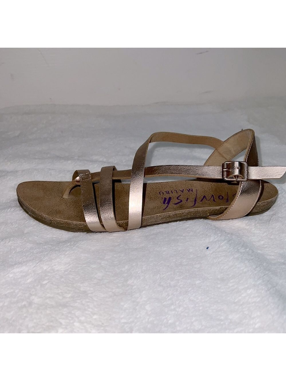 Blowfish Women’s Granola Rose Gold Strappy Ankle Buckle Strap Sandal - Sz 10 - Picture 3 of 11